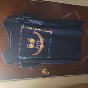 Torrid, Disney, Shirt, Navy, Cold shoulder, Cheshire Cat